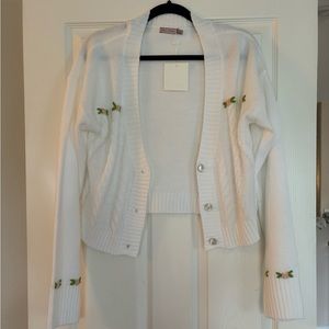 Embroidered Cardigan